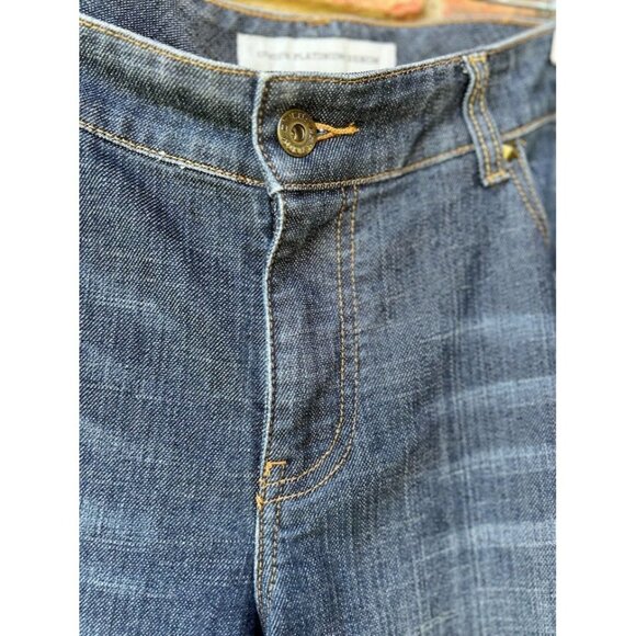 Chico's Platinum Denim Women's Studded Bootcut Jeans Size US 10 - Picture 4 of 8